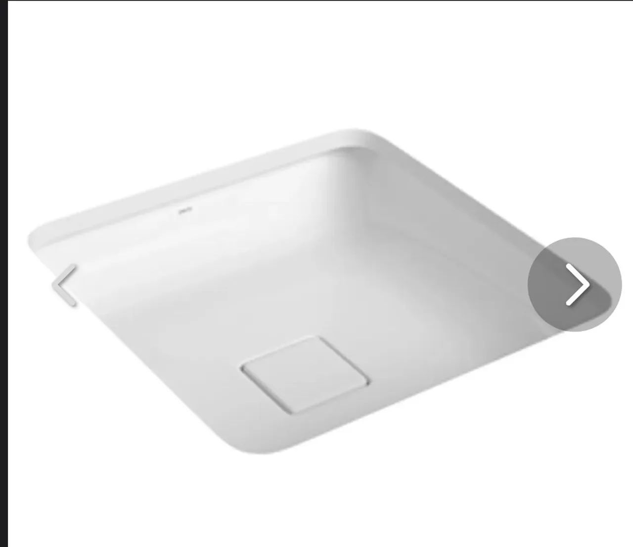 Cuba DECA NOVA NA CAIXA  Quadrada de Embutir 45cmx45cm Branco Slim