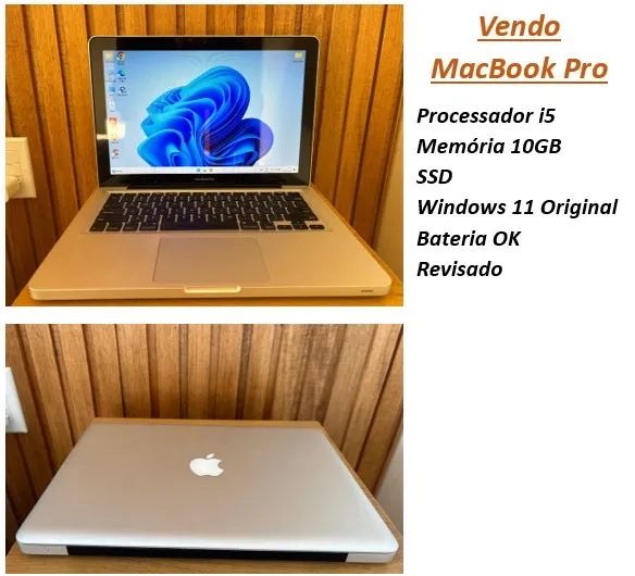 Notebook Apple i5 10GB SSD WINDOS 11 - Foto 3