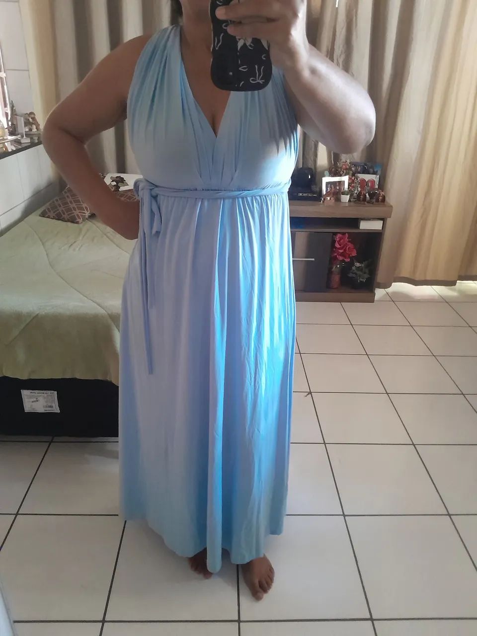 Vestido longo de festa n 44 - Foto 4