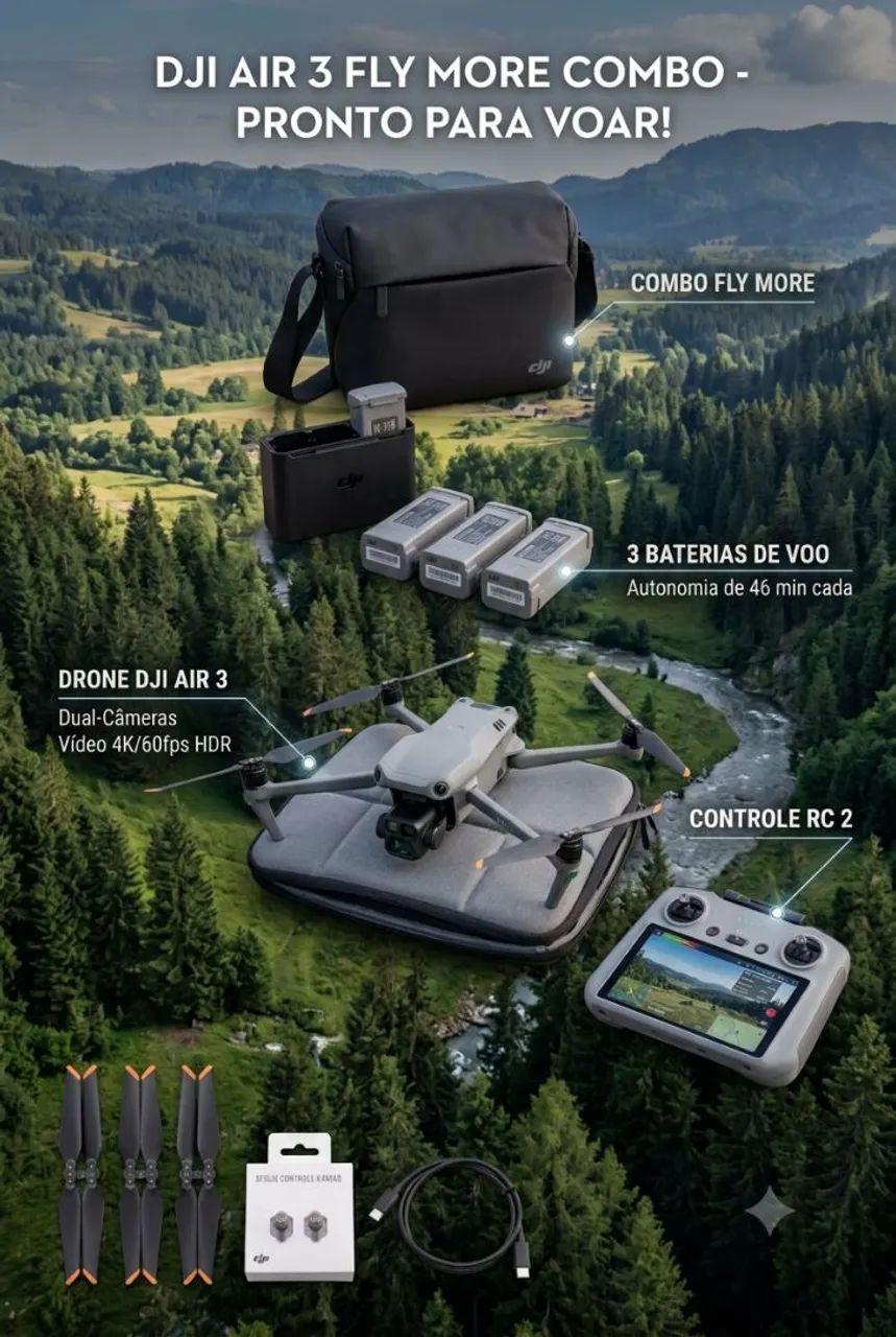 Drone DJI AIR 3 - Foto 3