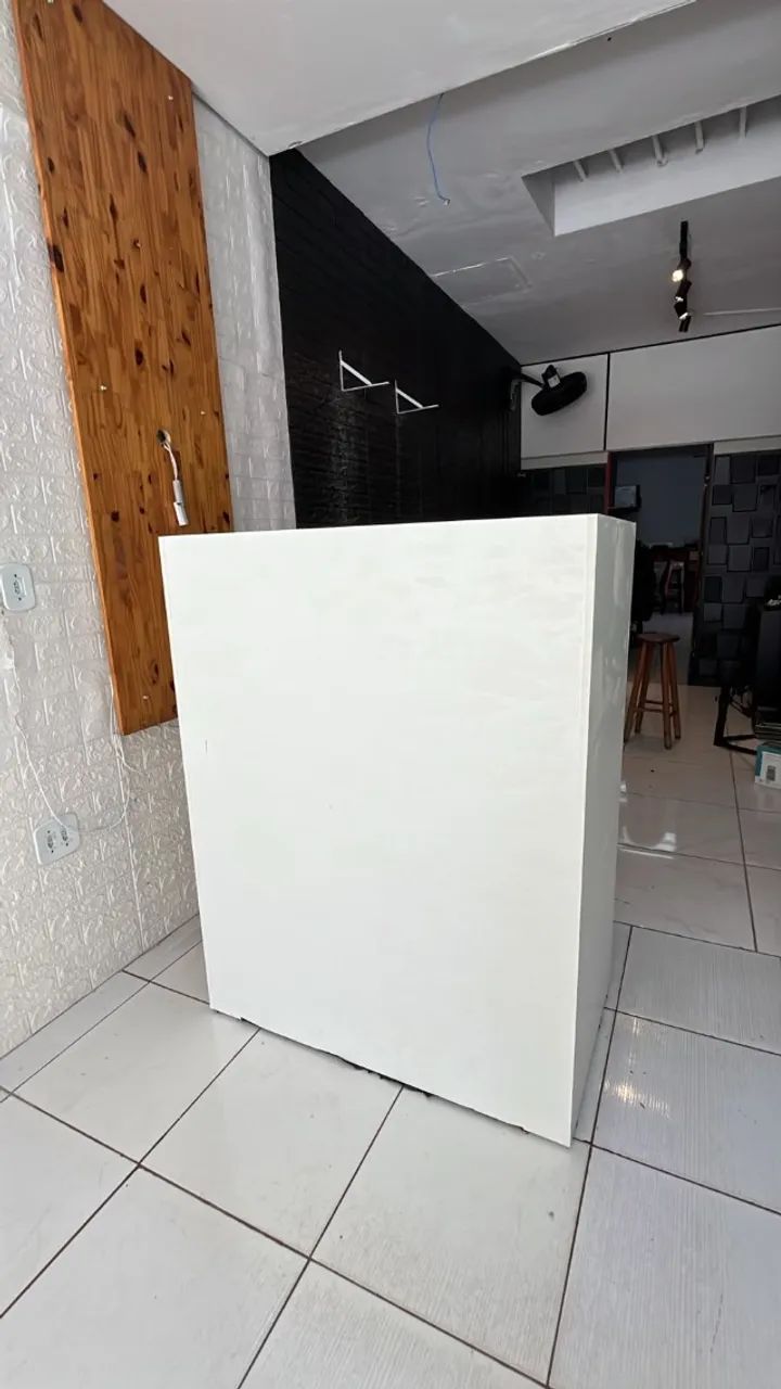 Balcão Caixa Branco com Gaveta - Foto 4