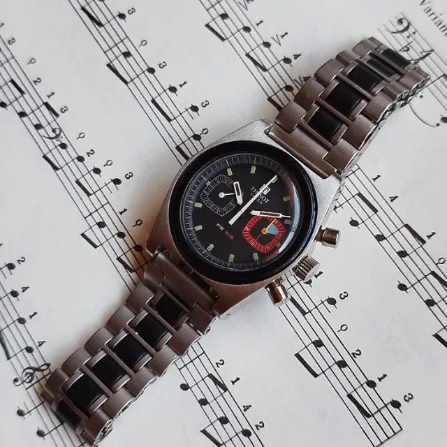 Relógio tissot pr516 cronógrafo lemania 