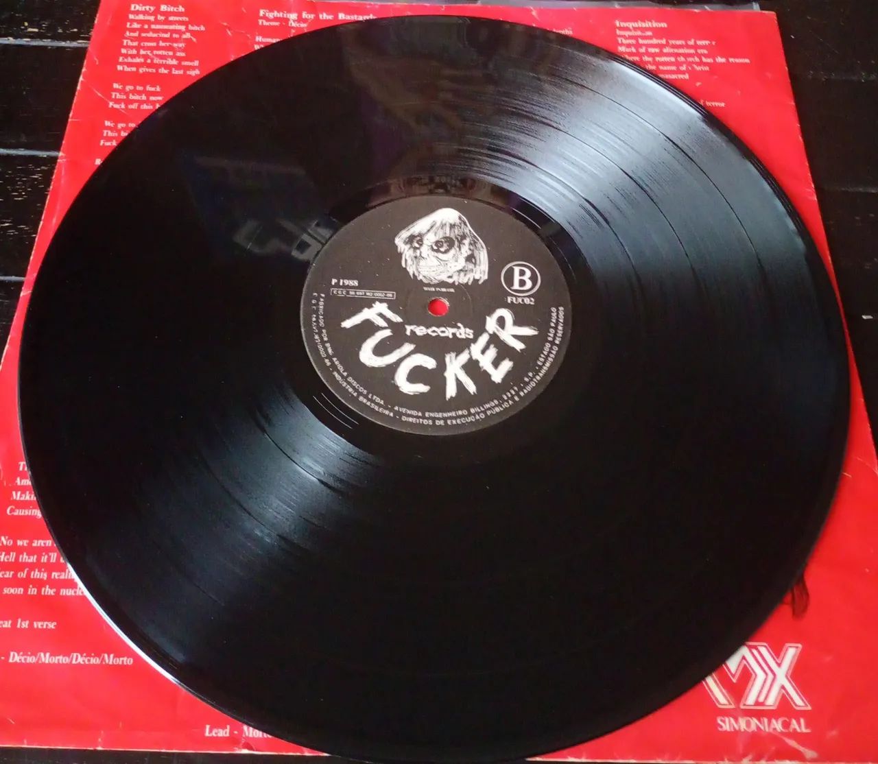 Lp MX Simoniacal Disco De Vinil Autografado  - Foto 3