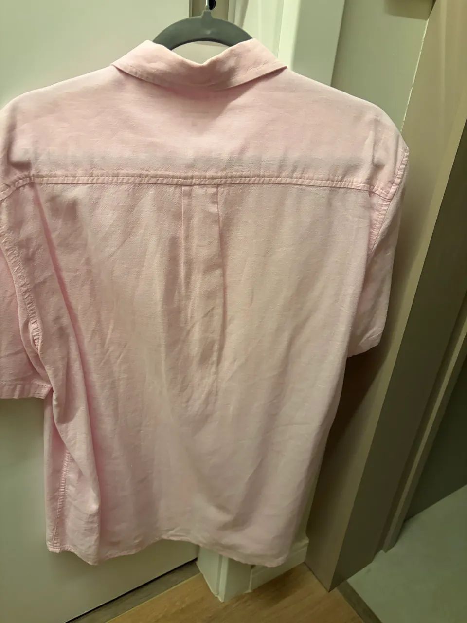Camisa algodão manga curta rosa  - Foto 3