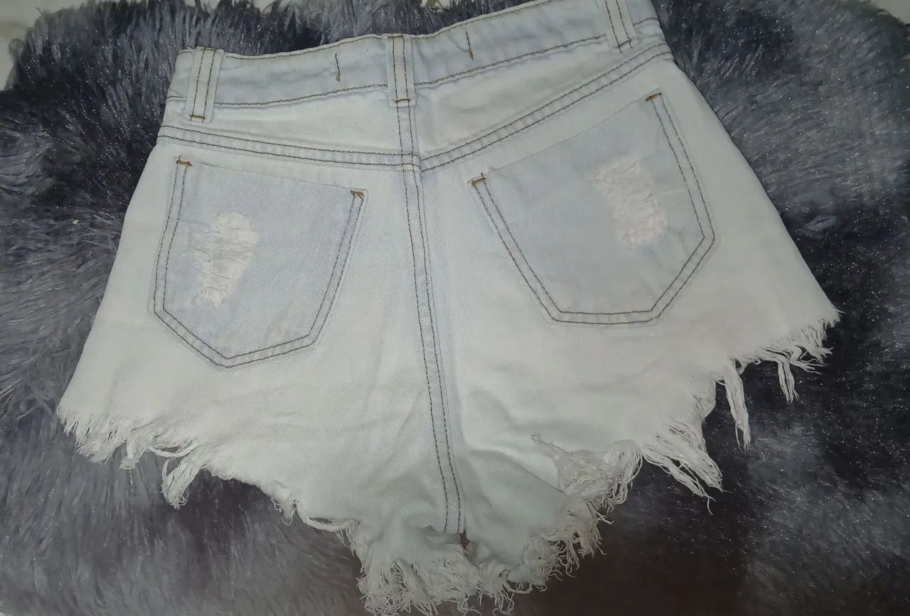 Shorts Jeans lavagem clara  - Foto 2