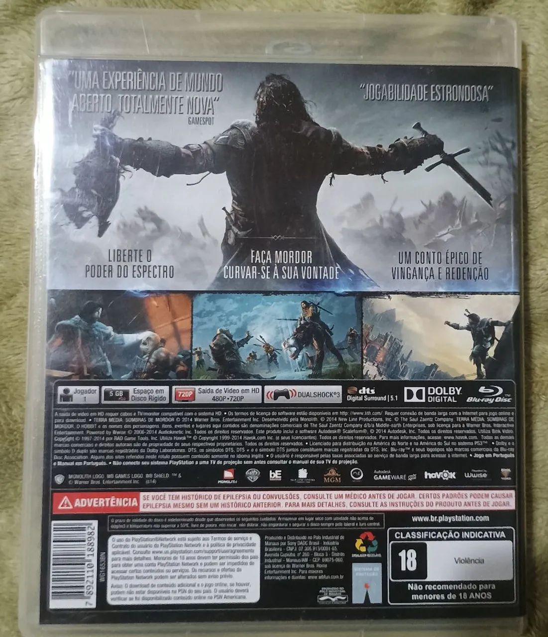Jogo - Sombras de Mordor - Ps3 - Foto 4