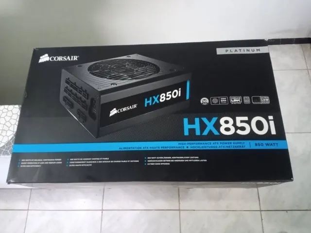 Fonte Corsair hx850i modular Platinum