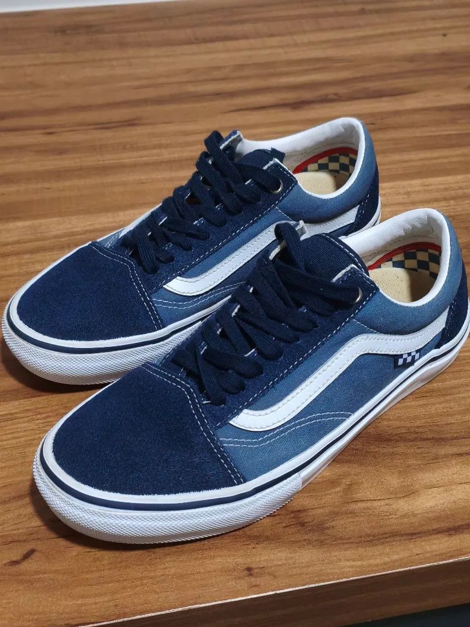 Tênis Vans skate Old Skool Navy White Tam 40