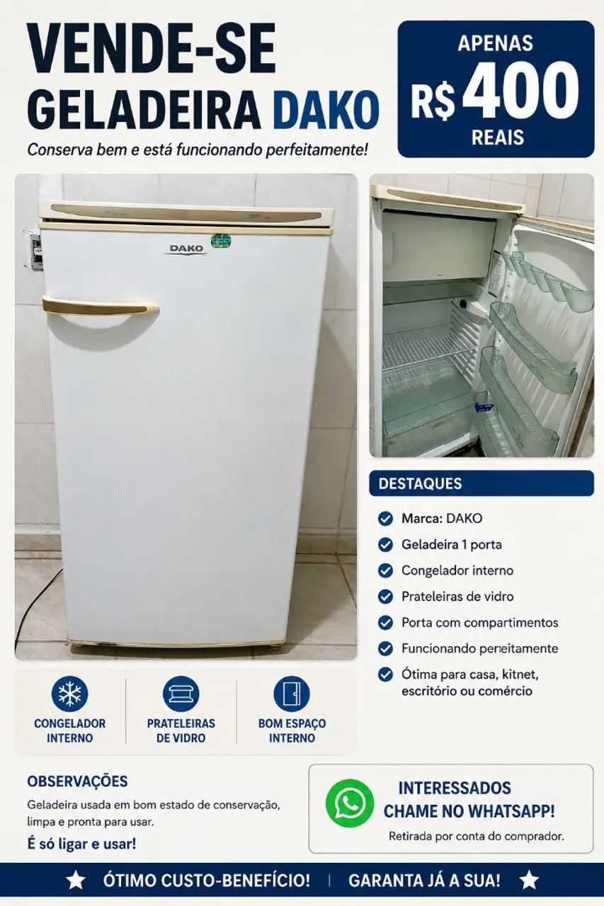 Geladeira DAKO