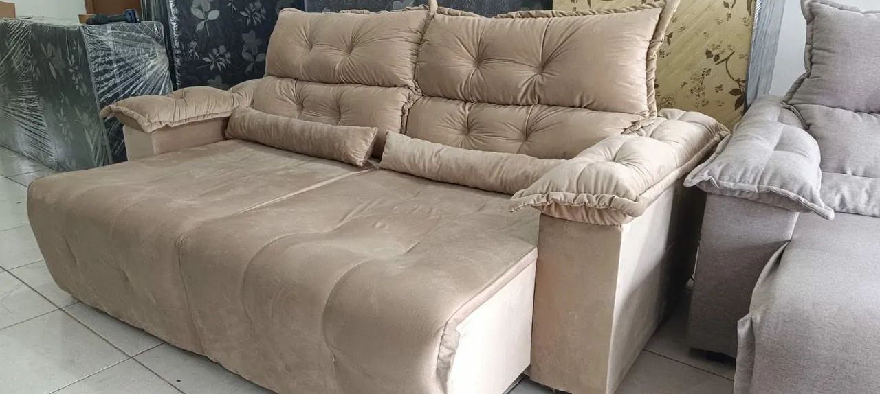 Vendo Sofa Retrátil Reclinável Novo - Foto 5