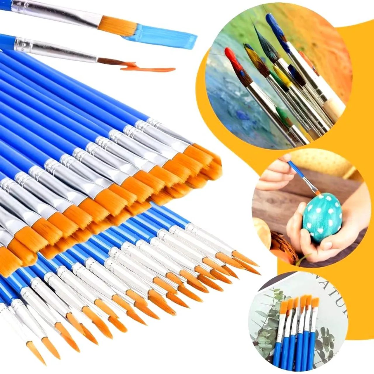 Pincéis para pintura artística 50 unidades - Foto 2