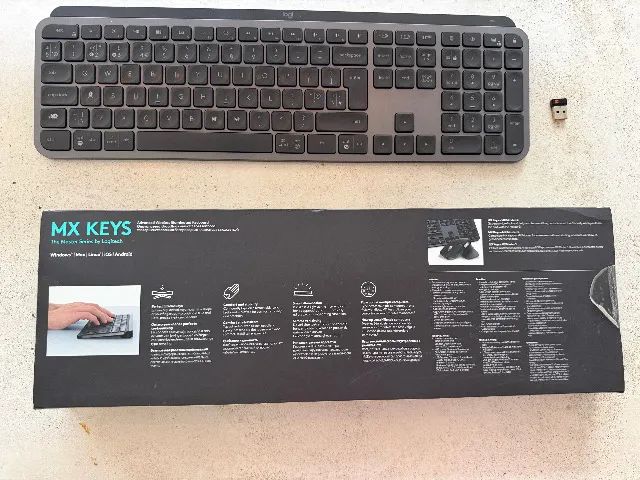 Teclado Logitech MX KEYS sem fio USB - Foto 3