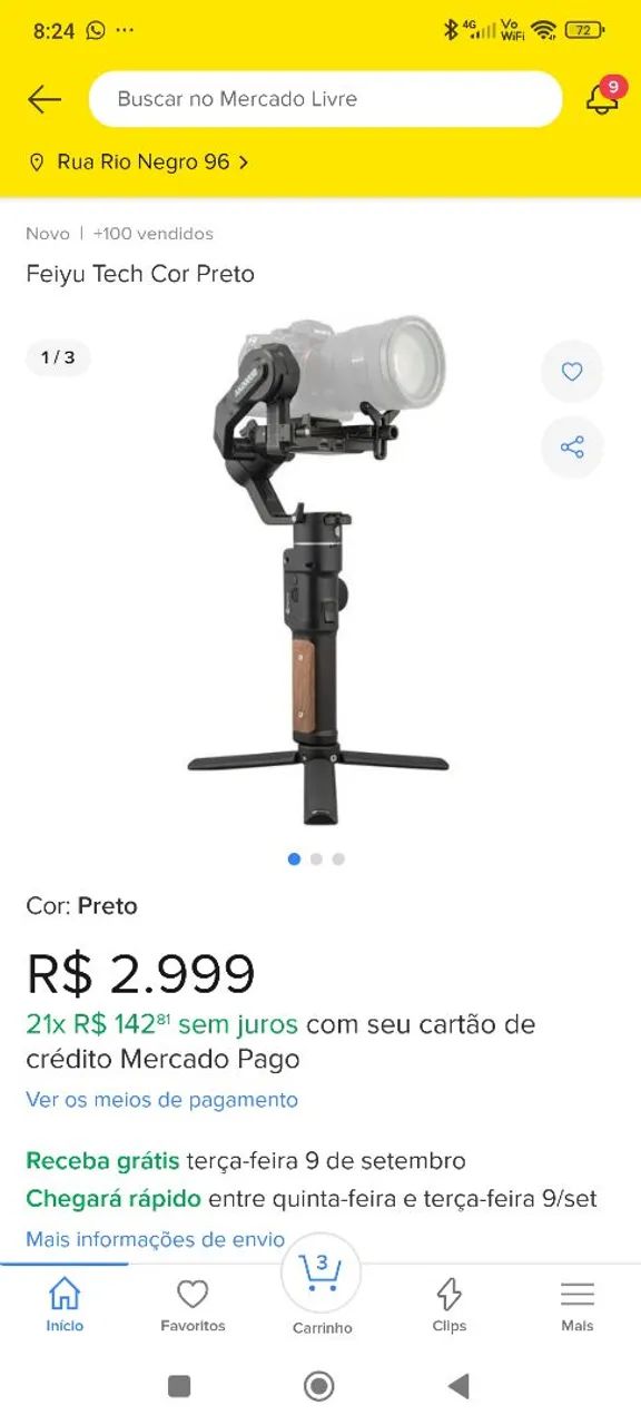 Câmera Nikon + gimbal420252153042053121