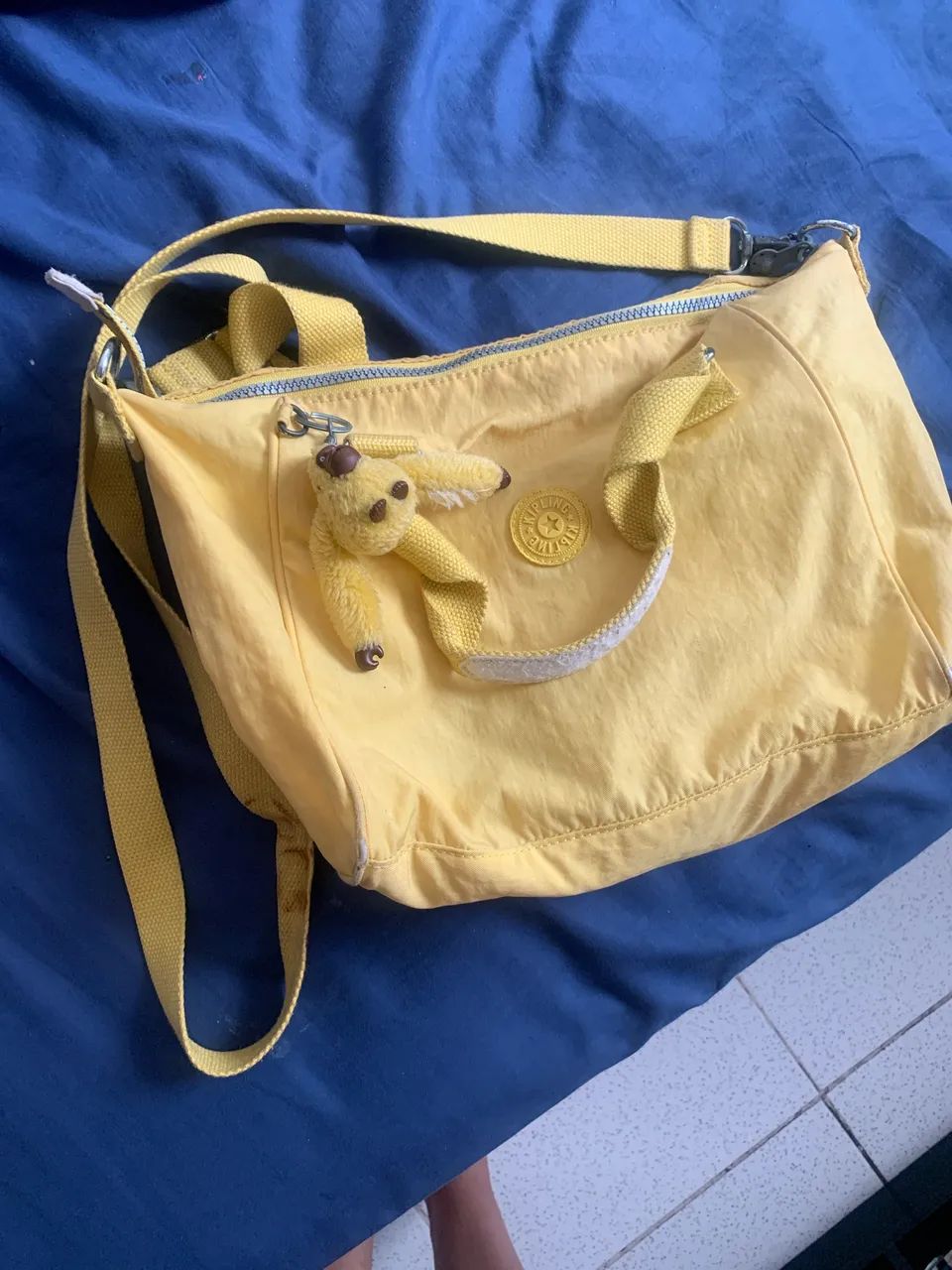 Bolsa Kipling Original Amarela 