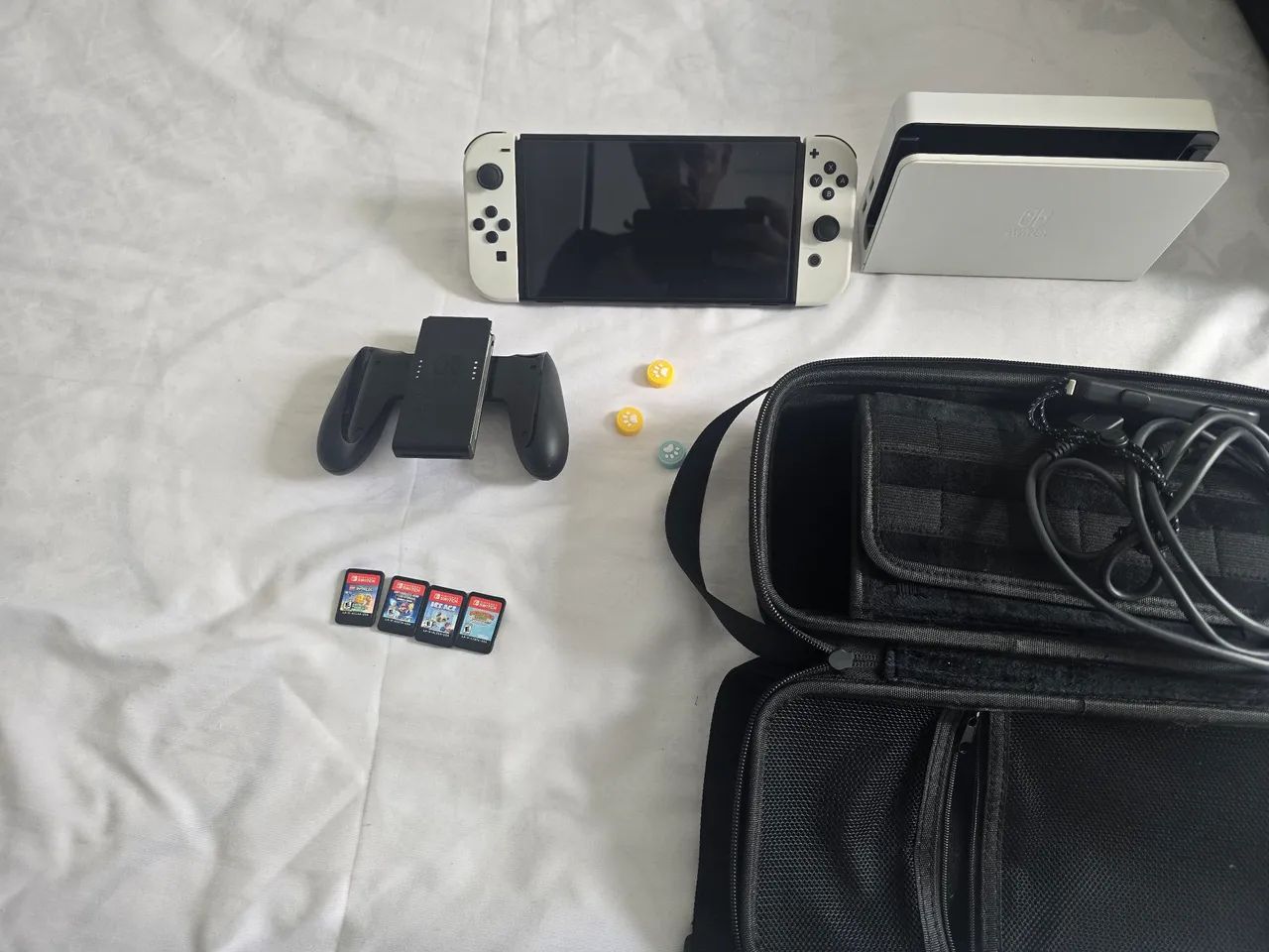 Nintendo switch oled + 8 jogos - Foto 5