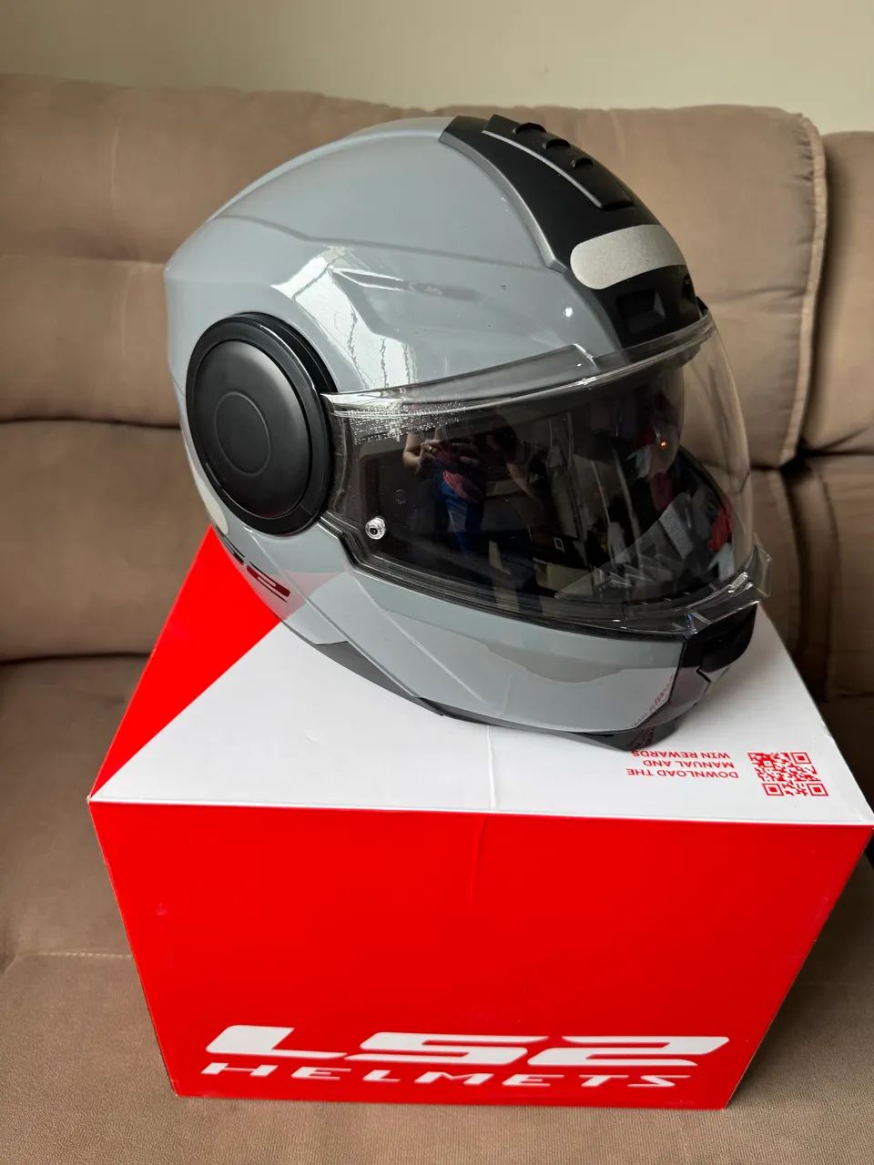 Capacete LS2 Scope - Usado 2 vezes - Foto 2