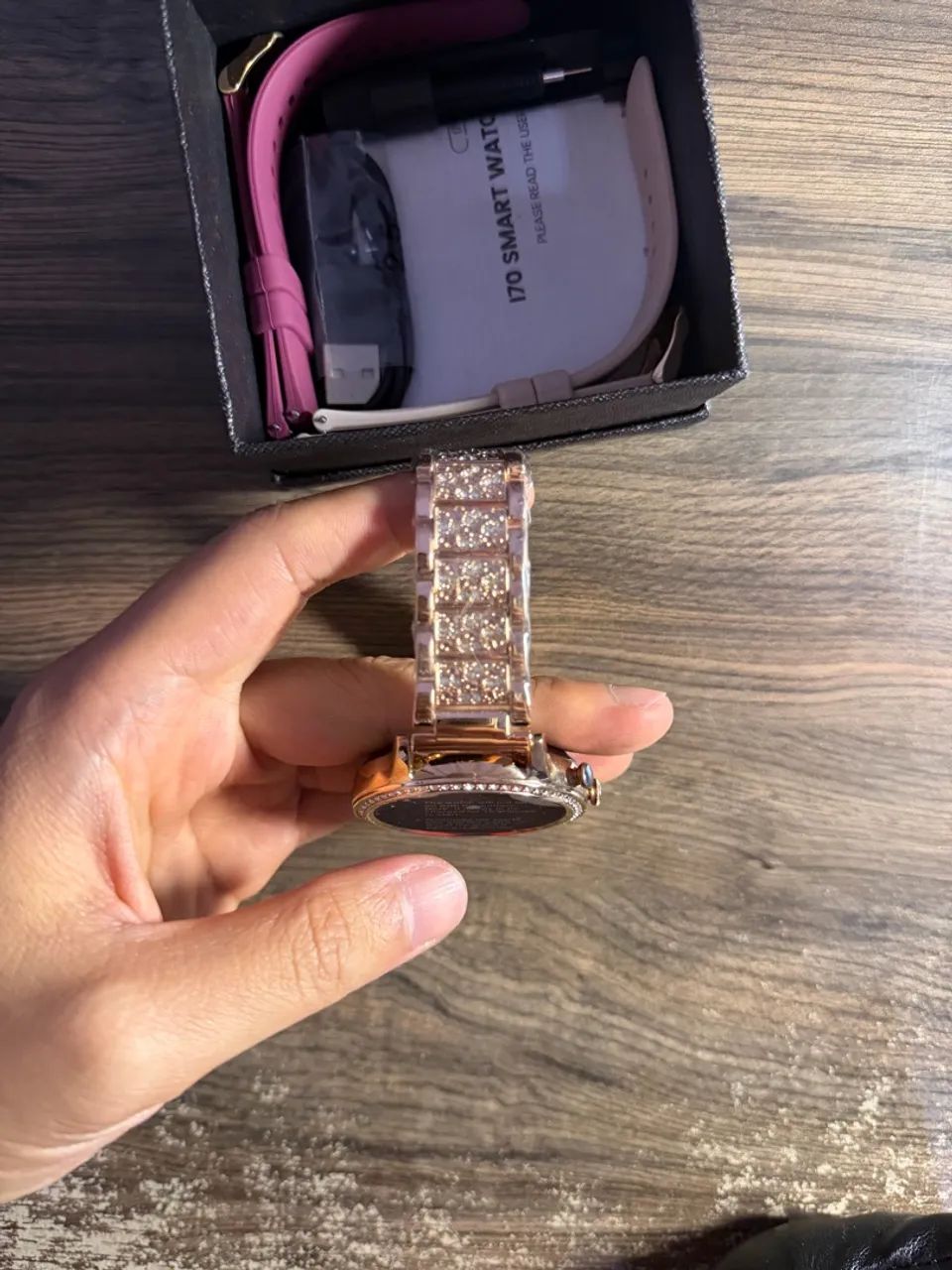 Smartwatch Feminino Rose Gold - Foto 5