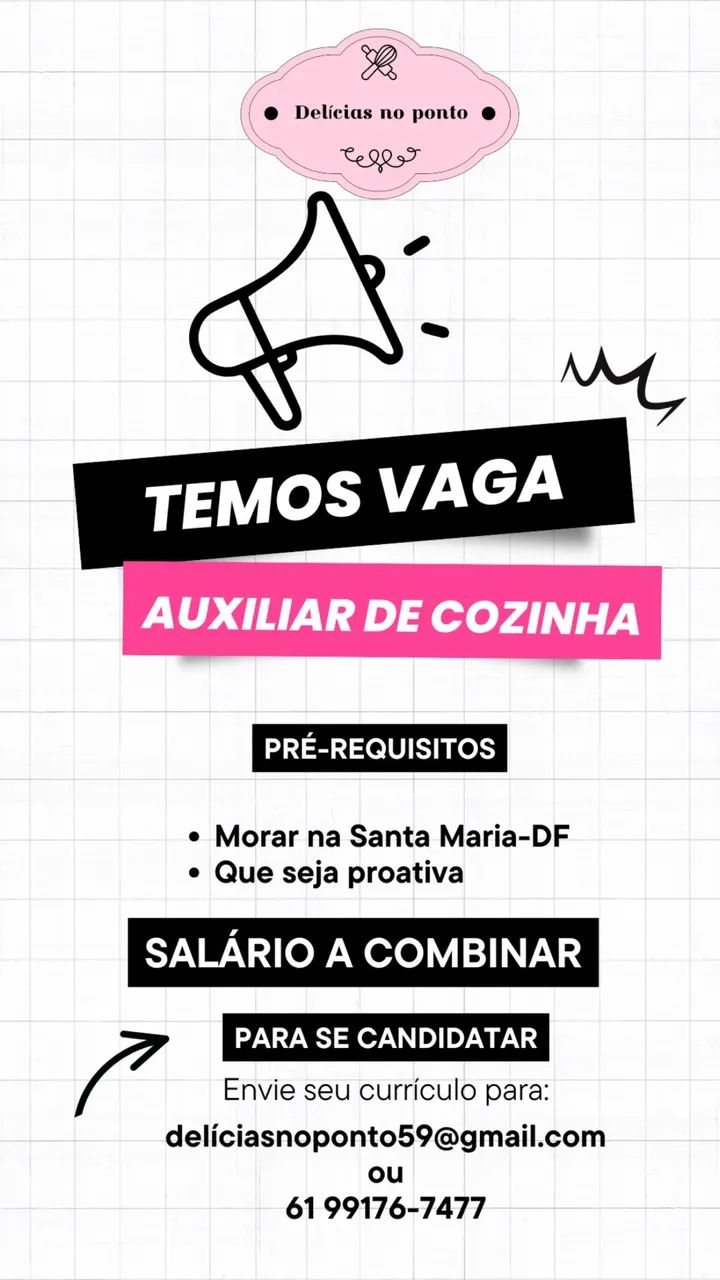 Vaga de emprego 