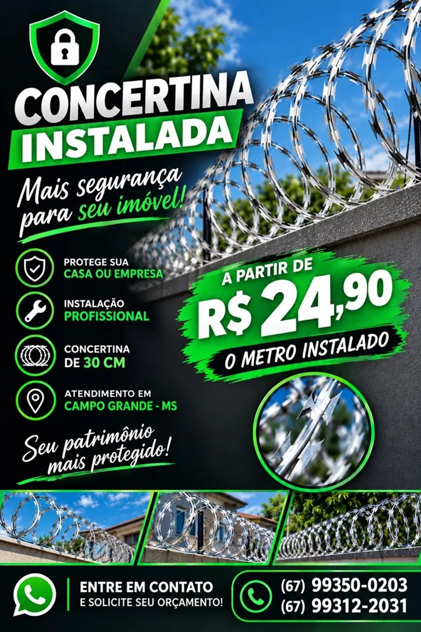 Instalação de Concertina
