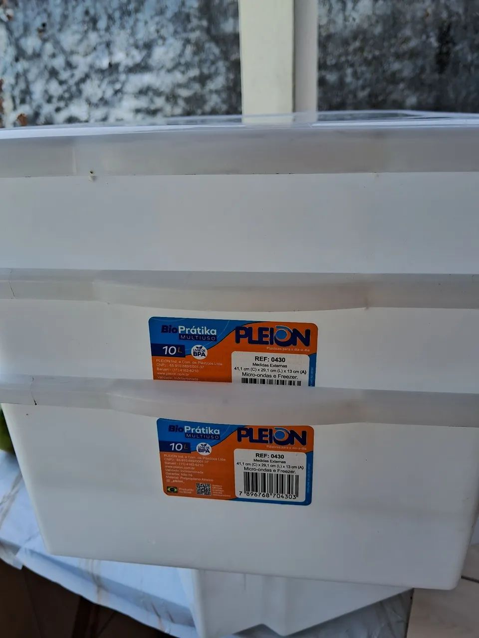 Caixa plástica 10l multiuso micro-ondas e freezer unidade - Foto 2