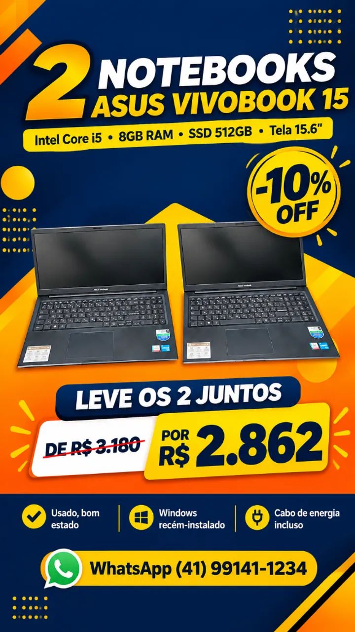 NOTEBOOKS ASUS VIVOBOOK 15 
