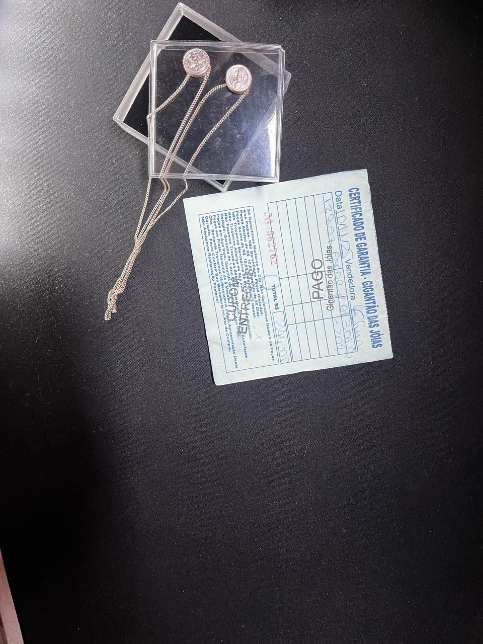 Escapulário de São Bento em Prata 925 (Com Nota/Comprovante) - Foto 2