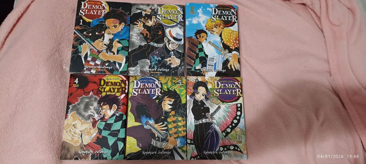 Mangá Demon Slayer - Lote 1 ao 6 - Foto 3