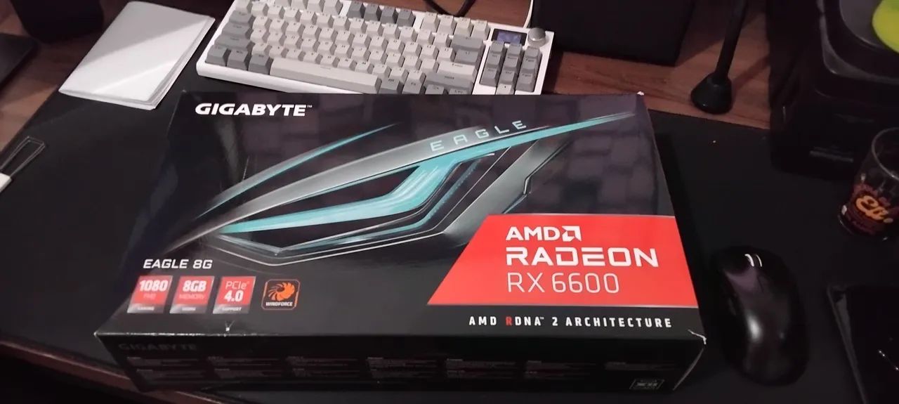 PLACA DE VÍDEO RX 6600 EAGLE - USADA ÚNICO DONO - Foto 5