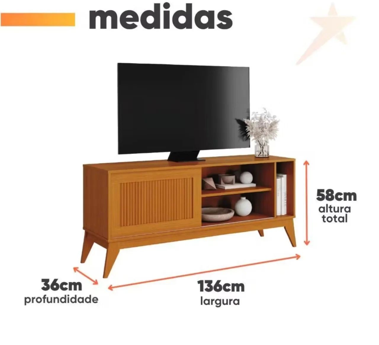 Rack Bancada Para TVs  - Foto 3