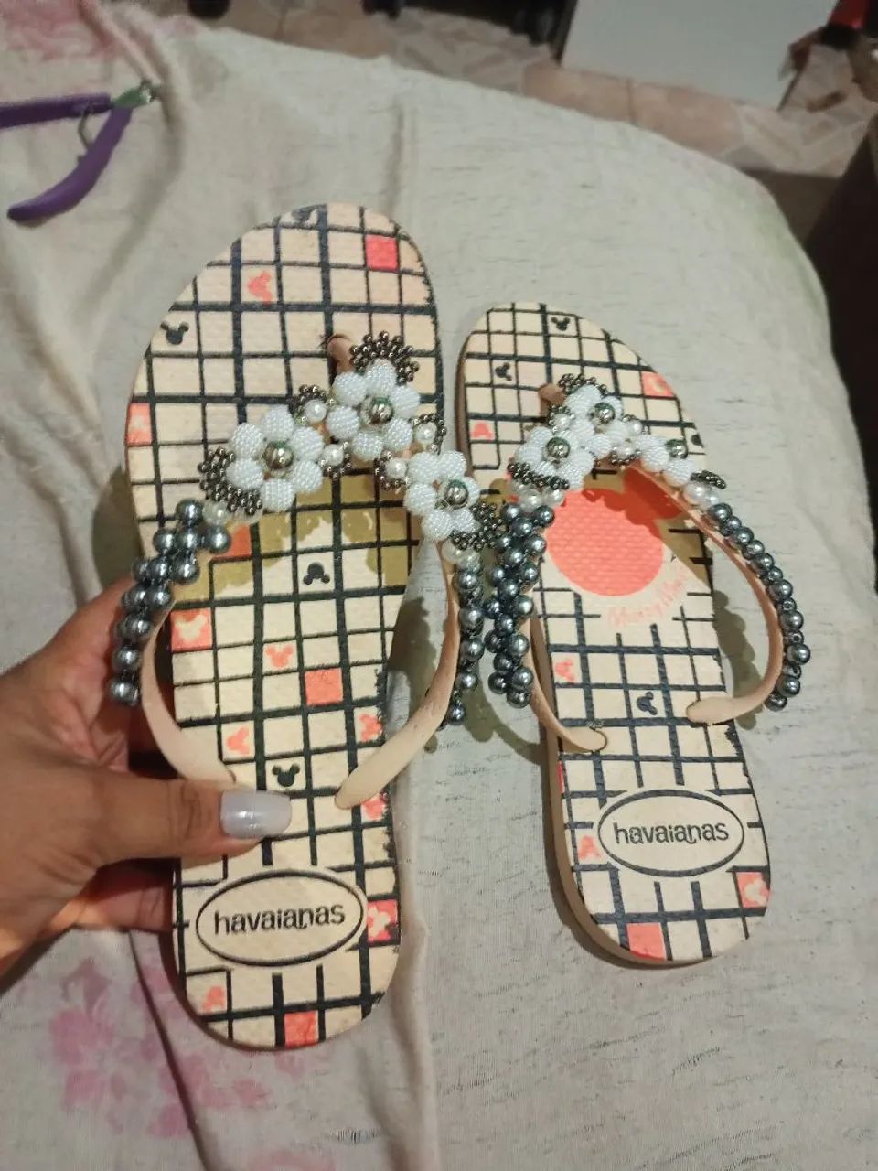 Sandália decorada 