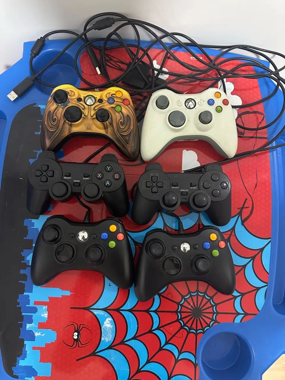Controles Xbox 360 e ps2
