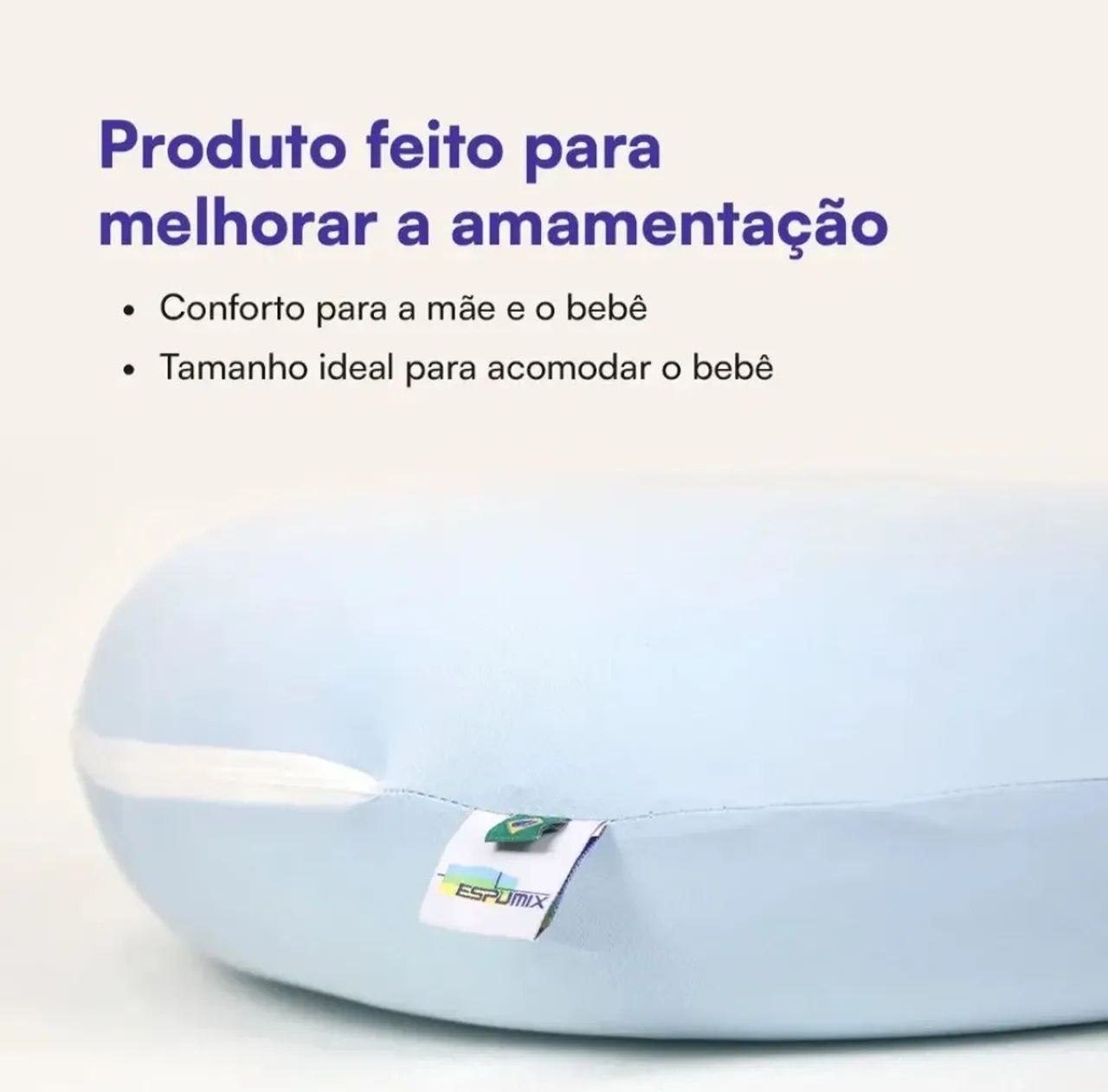 Almofada de amamentação espuma NASA - Foto 5