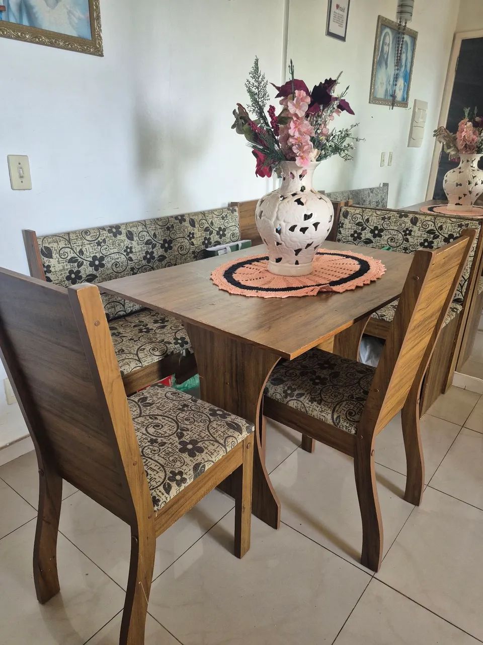 Conjunto mesa estilo alemão 