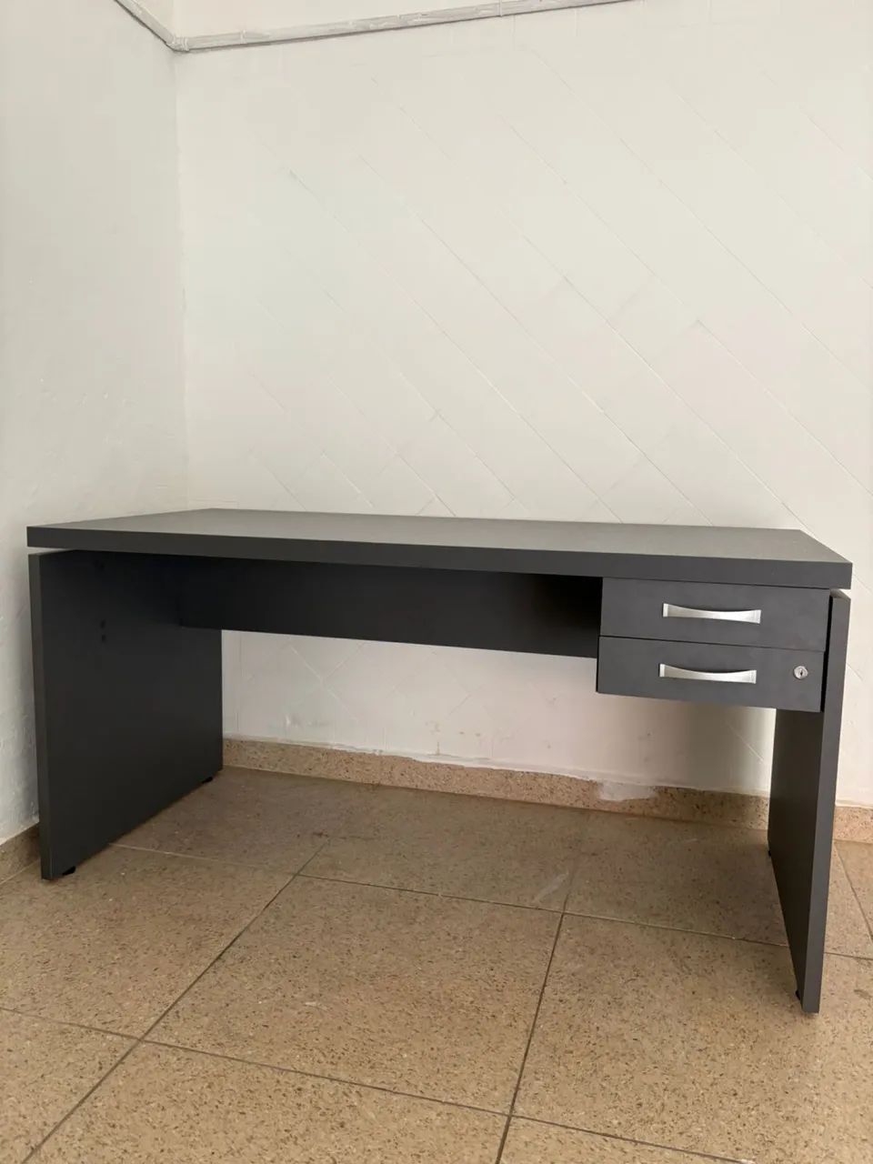 Mesa de escritório de escritório (opcional com e sem gaveta) - Foto 4