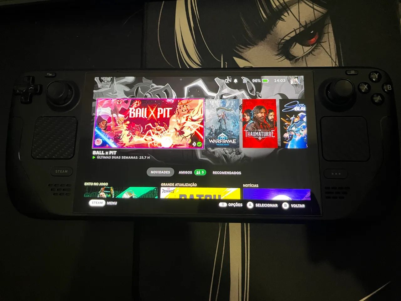 Steam Deck OLED 512gb + cartao de memoria 1TB - Consoles de Vídeo