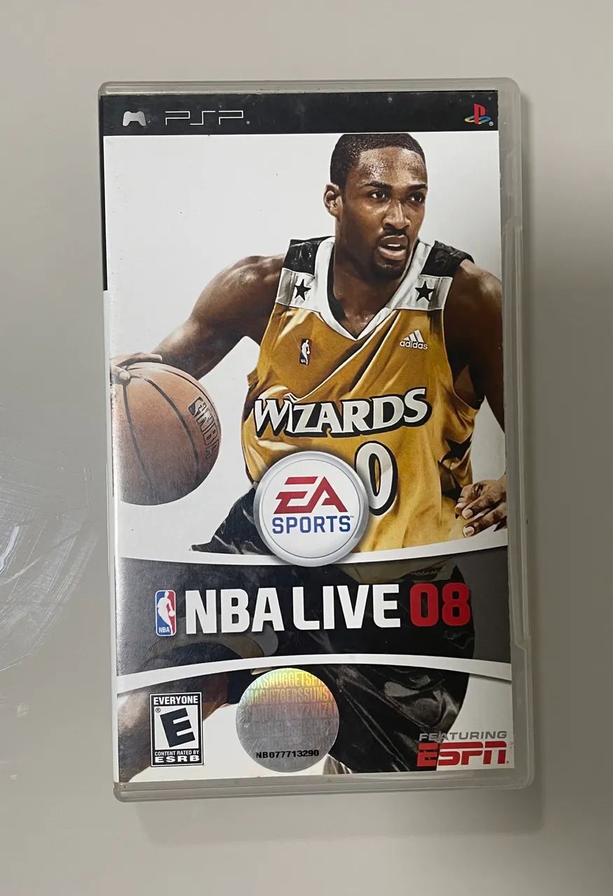 Caixa e manual jogo NBA PSP