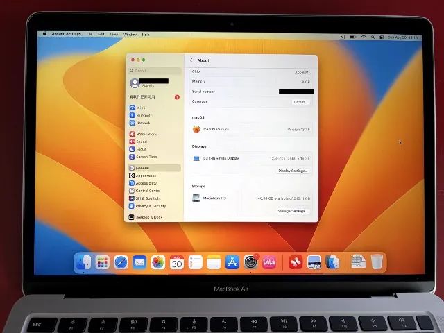 Macbook Air M1 256GB Cinza
