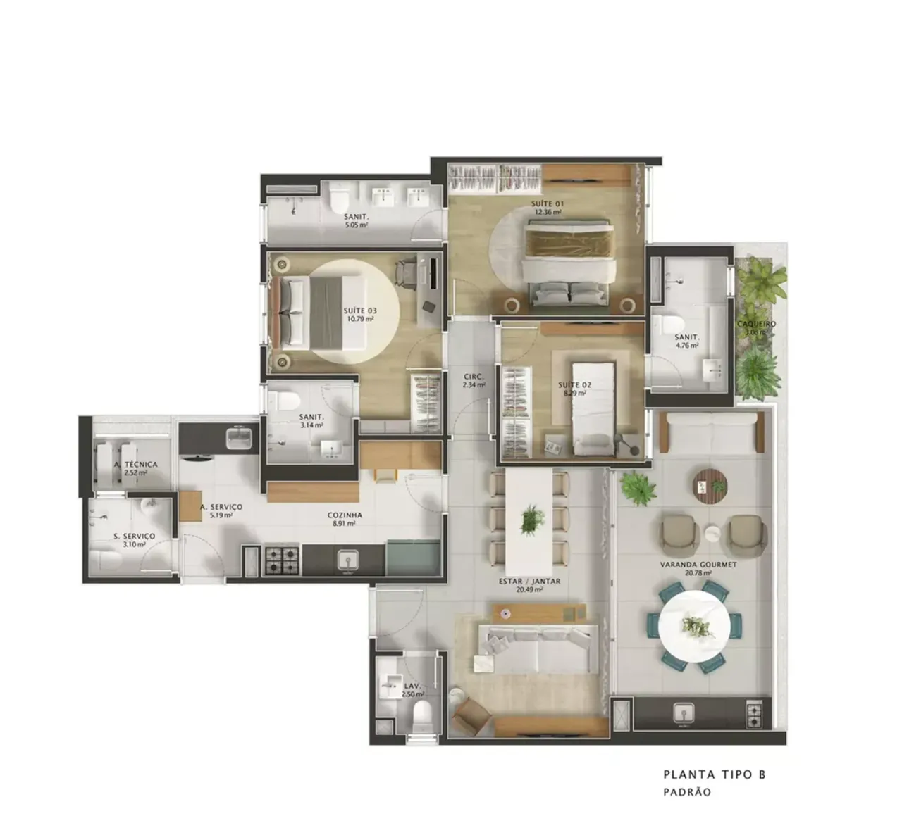 PLANTA 113m²