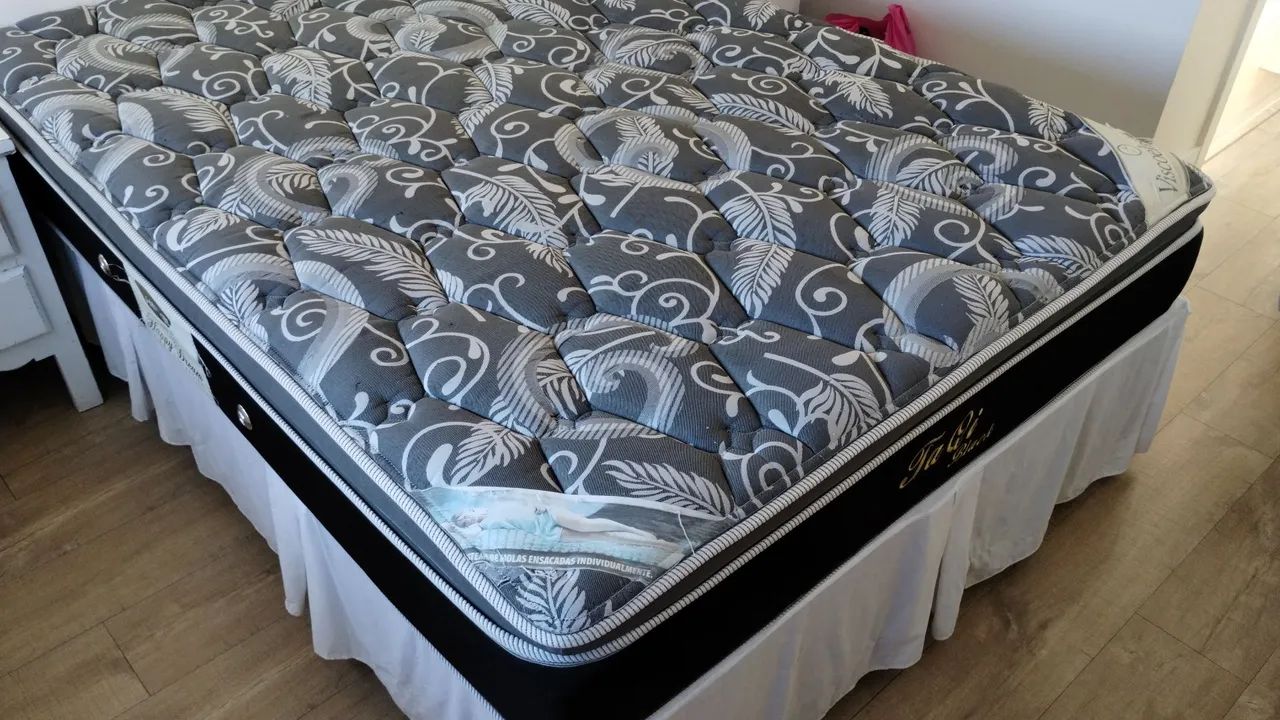 Cama box casal molas ensacadas Herval  - Foto 4