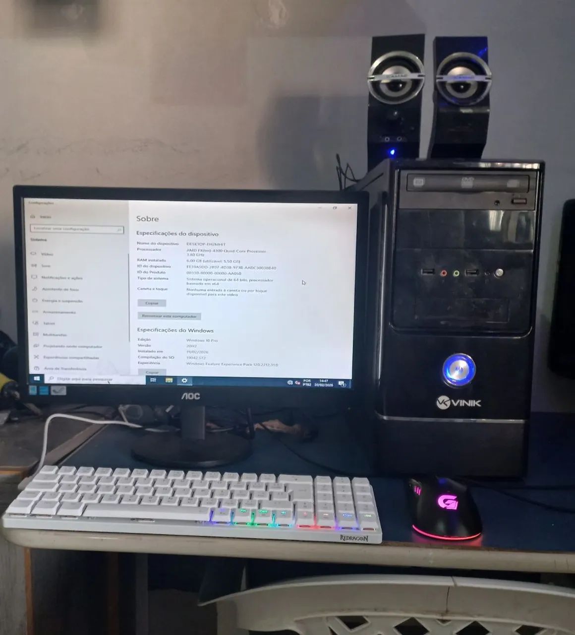 Computador completo, ótimo pra estudos e escritório "499,00" 