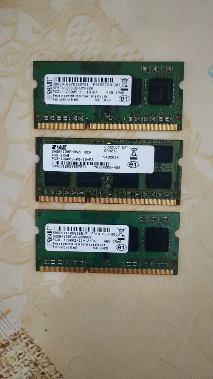 3 memórias ram 4gb cada - Foto 2