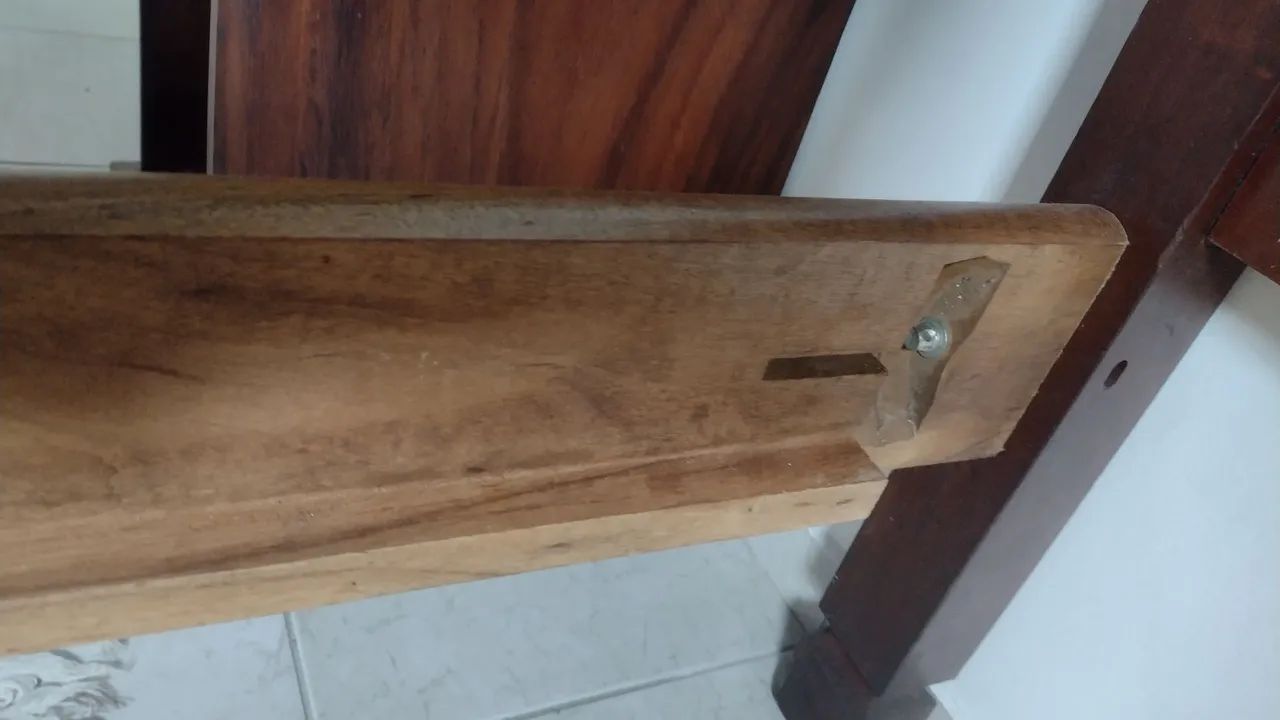 Guarda roupa e cama de casal imbuia - Foto 4