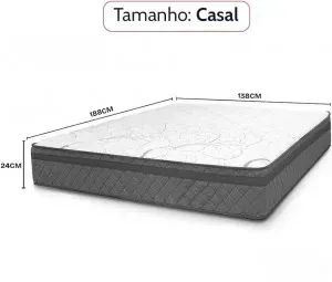 Colchão D28 casal 138x188x24 - Foto 2