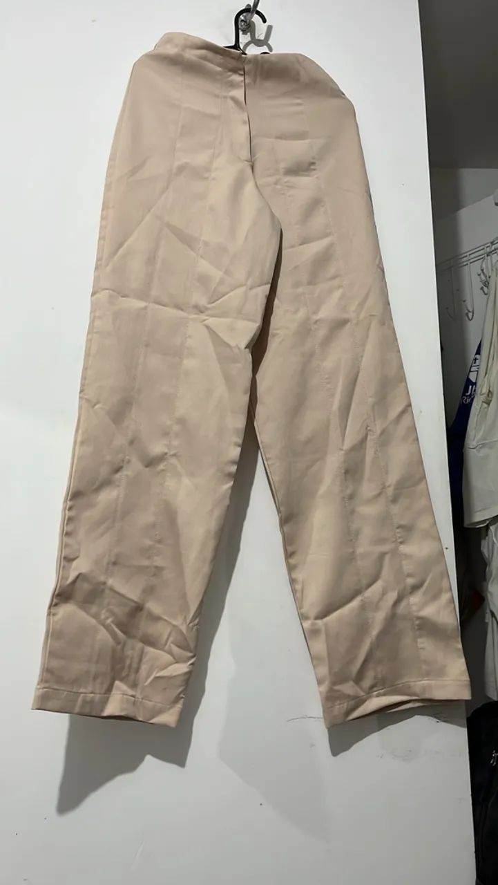 Calça social beje