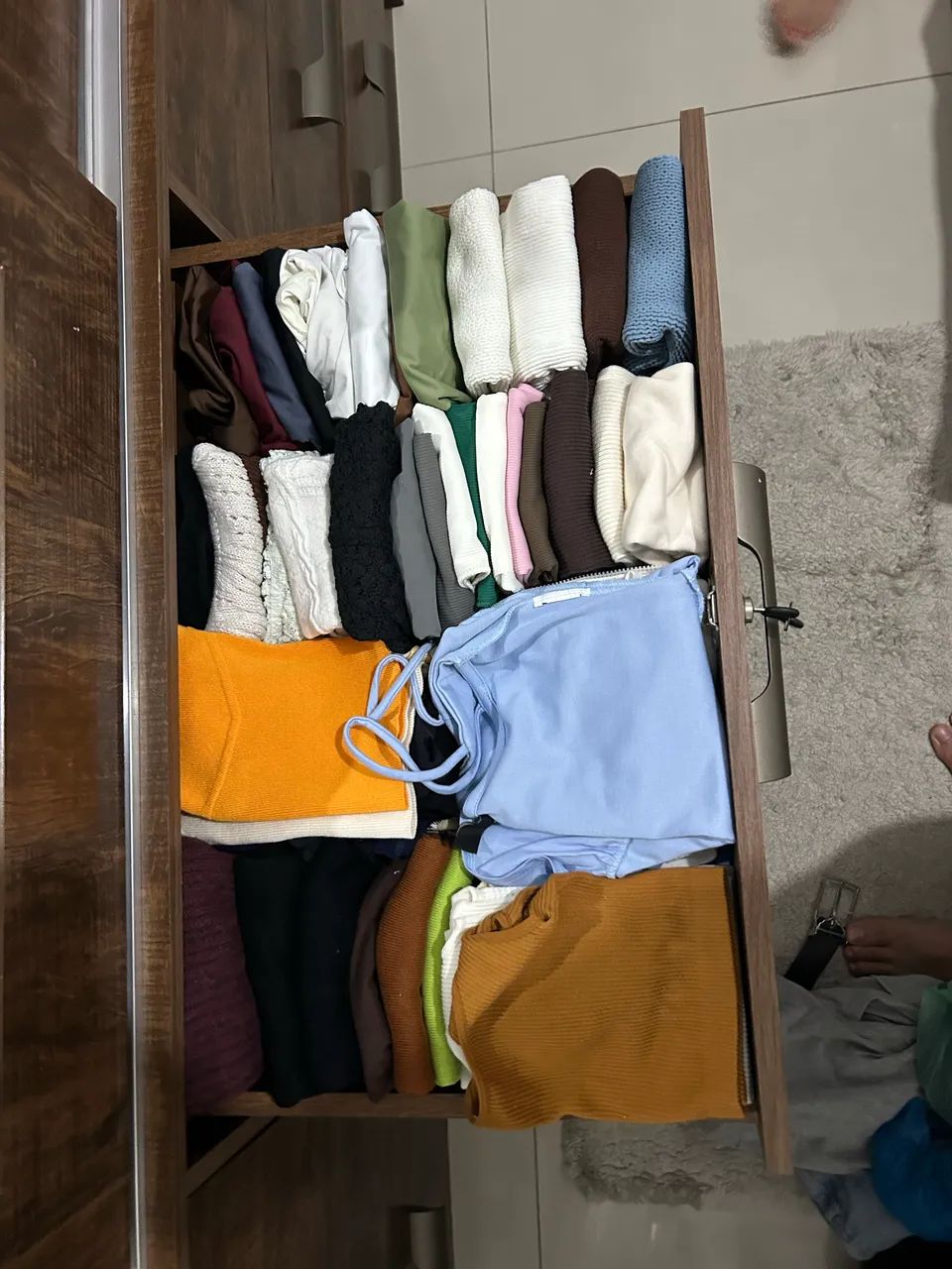 Guarda-roupa 3 Portas De Correr Com Espelho 9 Gavetas - Foto 5