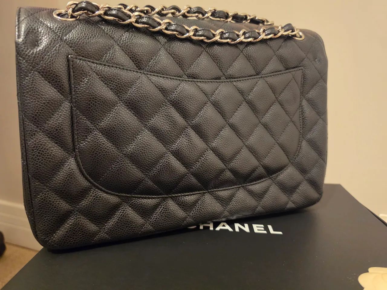 Bolsa Chanel Double Flap Caviar - original e impecavel - Foto 3