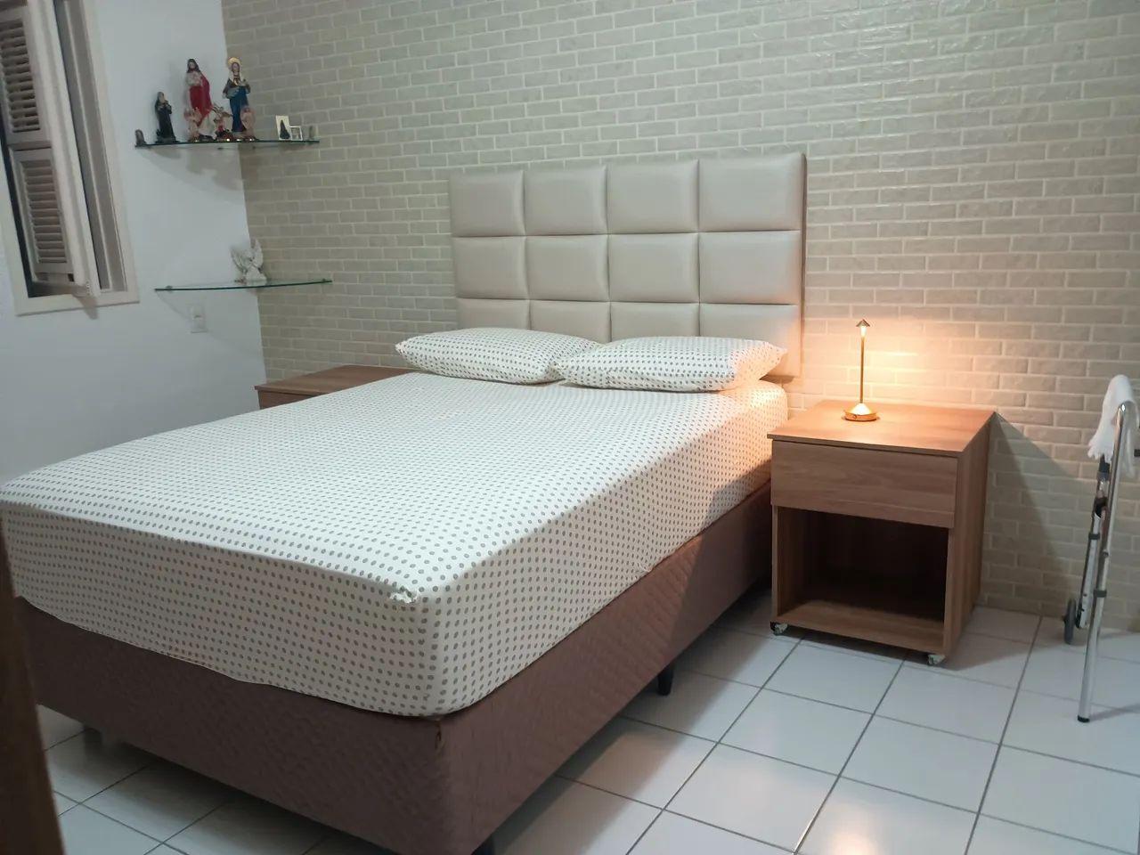 CAMA BOX CASAL COM CABECEIRA