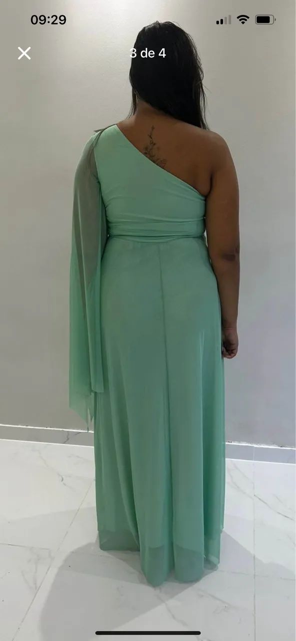 Vestido Madrinha - Verde menta - Foto 3