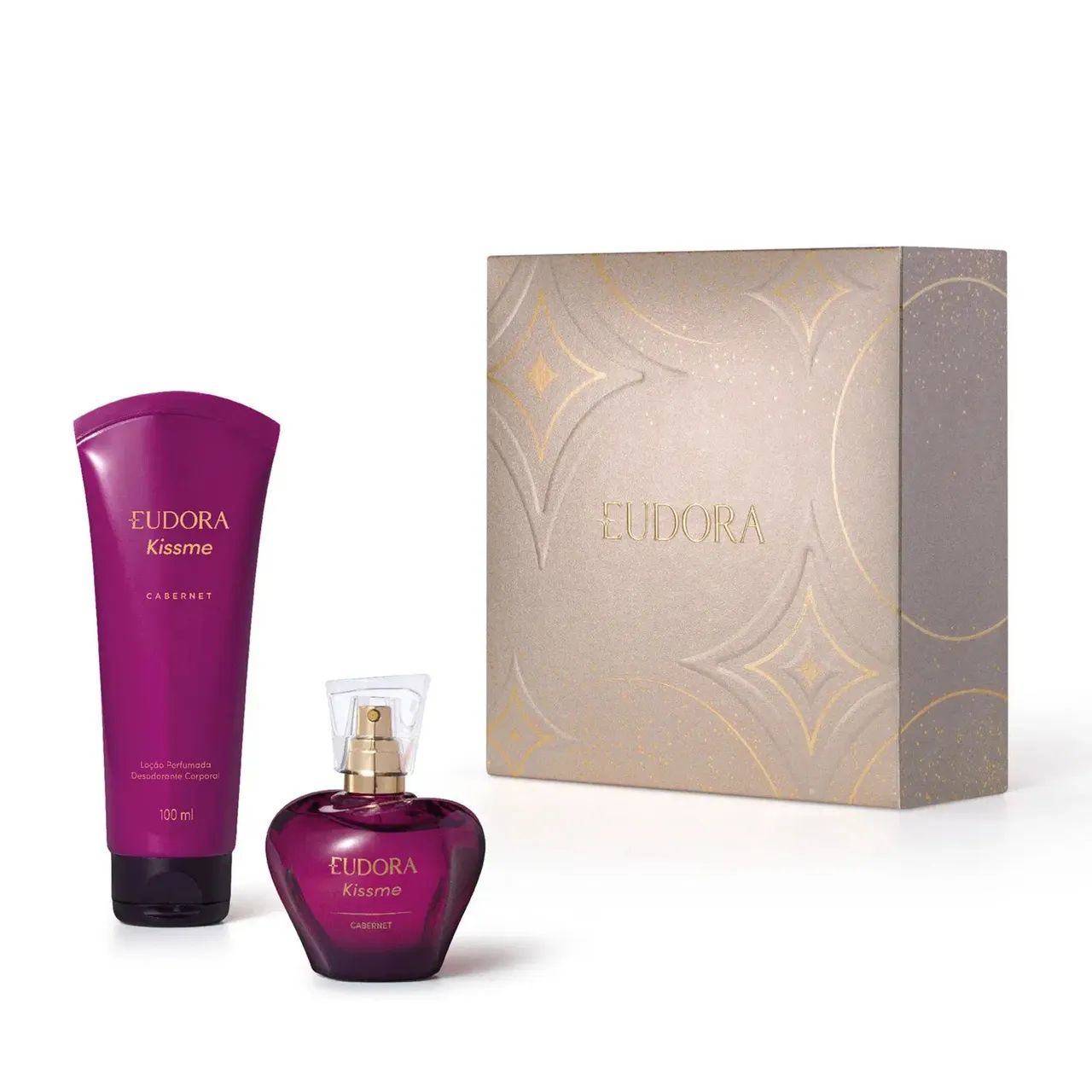Kit Presente Natal Eudora Kiss Me Cabernet (2 Itens) - Foto 3