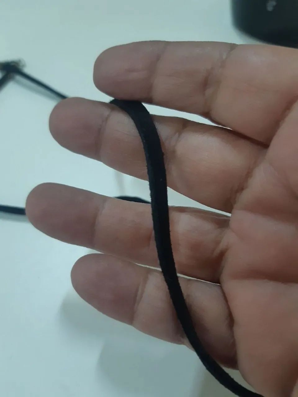colar com pedra obsidiana negra - Foto 5